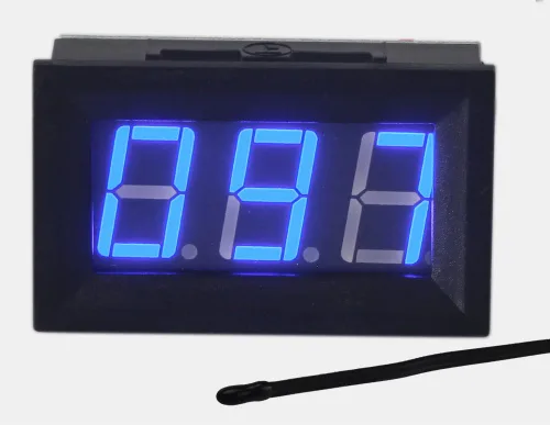 uctronics 0 – 167 °F Fahrenheit Medidor Digital de Temperatura Azul LED Display mf55 tipo NTC Sensor Termistor Temp 2-wires Protección contra