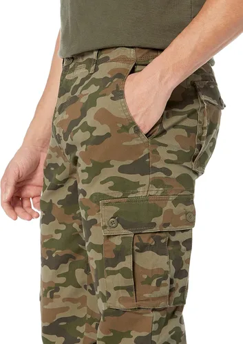 Miniatura 5 de Amazon Essentials Pantalones cargo de sarga de algodón elástico para hombre (disponibles en tallas grandes y altas)