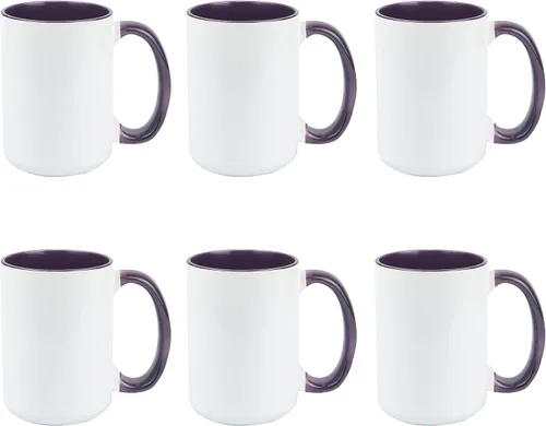 Miniatura 5 de Taza de café de cerámica de 15 onzas en caja de regalo blanca, 12 colores surtidos, caja de 12