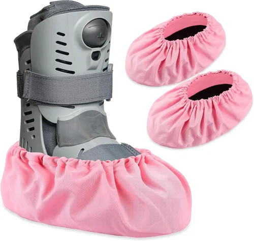 Miniatura 3 de Geyoga 2 Piezas Fundas para Botas de Caminar con Fractura Tela Oxford Antideslizantes Fundas de Zapatos Reutilizables para Zapatos de Recuperación