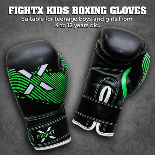 Miniatura 5 de Guantes de boxeo para niños de 3 a 8 años, 4 6 onzas, entrenamiento MMA, niños, niñas, guantes de kickboxing para entrenamiento, saco de boxeo, Muay