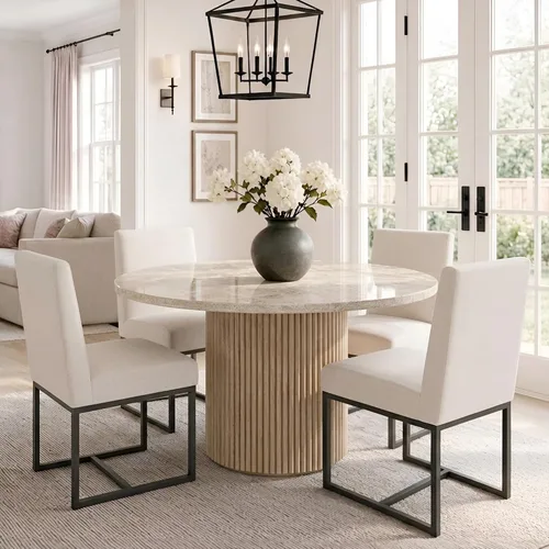 Miniatura 18 de HNY Juego de 2 sillas de cocina modernas, silla de cocina y comedor de cuero PU, silla de comedor tapizada silla auxiliar con marco de metal