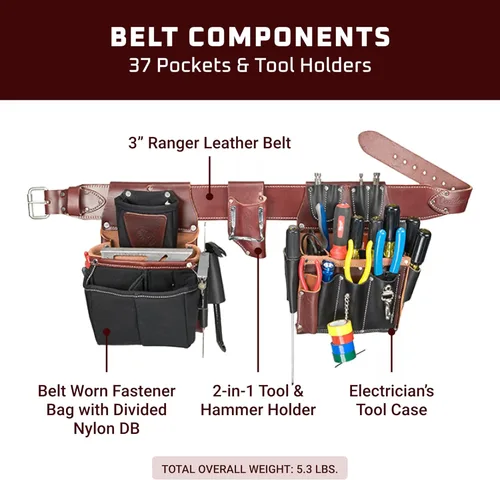 Miniatura 3 de Occidental Leather cinto para herramientas de electricista