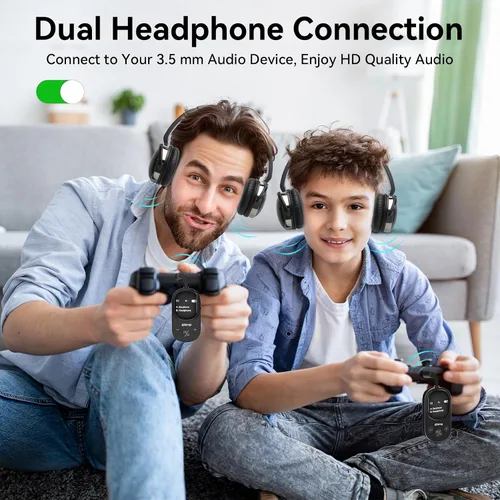 Miniatura 8 de Adaptador receptor transmisor Bluetooth 5.3 para avión, compatible con 2 AirPods o auriculares con aptX de baja latencia, conector AUX de 0.138 in
