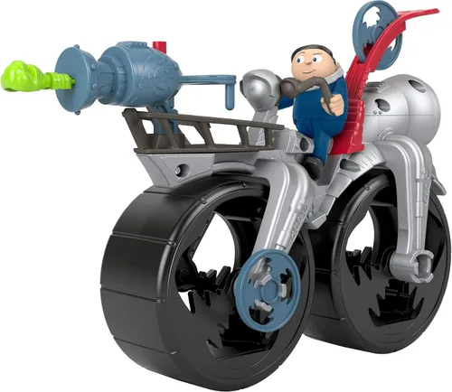 Miniatura 6 de Fisher-Price Imaginext Minions Gru's Rocket Bike, figura de personaje y juguete de empuje para niños preescolares de 3 a 8 años