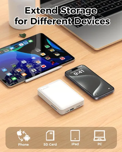 Miniatura 5 de NEWQ Disco duro para teléfono y computadora: dispositivo de almacenamiento flash USB Memory Stick para iPhone, iPad, MacBook compatible con Apple