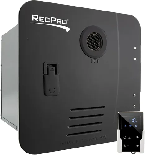 Calentador de agua RecPro RV sin depósito | Agua caliente bajo demanda | 42,000 BTU | Calentador de agua a gas | Mando a distancia incluido (Tamaño