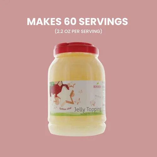 Miniatura 4 de Bossen Jelly Topping-8.38lbs/variación de botella (estrella de lichi)