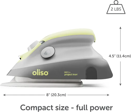 Miniatura 2 de Oliso M3Pro Project Steam Iron with Solemate (Pistachio) + MultiMat Wool Pressing Pad 2pk