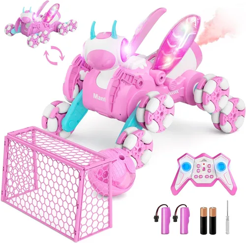 Miniatura 7 de Terucle Coche de control remoto, 8WD Bionic Mantis Toys con rotación de 360° RC Drift Car Autos RC de 2.4 GHz con luces LED geniales, música