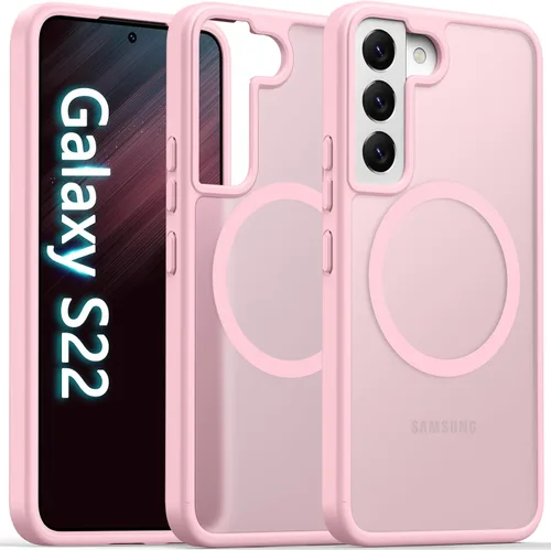 Miniatura 14 de Oterkin Funda magnética para Samsung Galaxy S24 Ultra mate, funda para teléfono S24 Ultra compatible con MagSafe, esmerilada, translúcida, a prueba