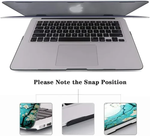 Miniatura 6 de iCasso Funda para MacBook Air de 13 pulgadas (versión anterior 2010-2017), carcasa protectora rígida de plástico y cubierta de teclado solo