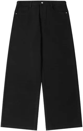 Miniatura 6 de Jeans holgados para hombres y mujeres, pantalones clásicos de patinadora Y2K, pantalones lisos 2023, jeans casuales de pierna ancha, pantalones