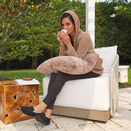 Miniatura 23 de Floopi Pantuflas para mujer, forro de piel sintética suave con espuma viscoelástica acogedora, pantuflas de casa para mujer con suela antideslizante