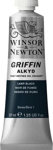 Miniatura 32 de Winsor & Newton Griffin Alkyd - Pintura al óleo de secado rápido, tubo de 1.25 onzas líquidas, Siena quemada