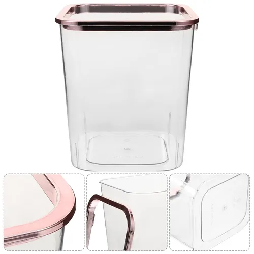 Miniatura 3 de iplusmile Cubo de basura transparente de 7.87 x 7.08 x 7.08 pulgadas, portátil, para el hogar, dormitorio, oficina, baño, almacenamiento