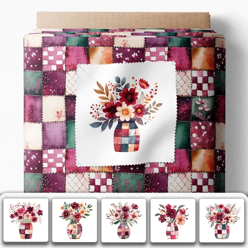 Miniatura 106 de Paquete de tela de algodón de color sólido, 50 cuadrados precortados (8 x 8 x 8 pulgadas), 100% algodón, 120 GSM, fabricado en Türkiye