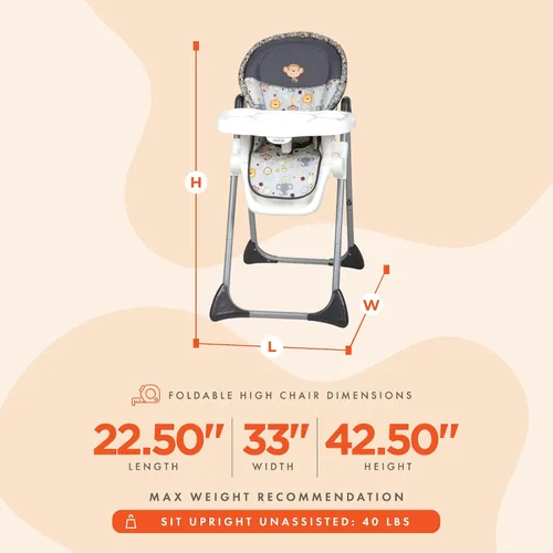 Miniatura 2 de Baby Trend Silla alta Sit-Right, cabezas bobble