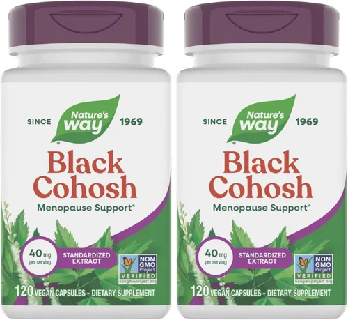 Miniatura 8 de Nature's Way Extracto de cohosh negro premium, ayuda a reducir la sudoración nocturna y promueve un sueño reparador para las mujeres durante