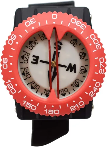 Miniatura 20 de Scuba Choice Brújula de buceo (soporte de muñeca/bungee) – Herramienta de navegación submarina fácil de leer para buceo, diseño duradero con bisel