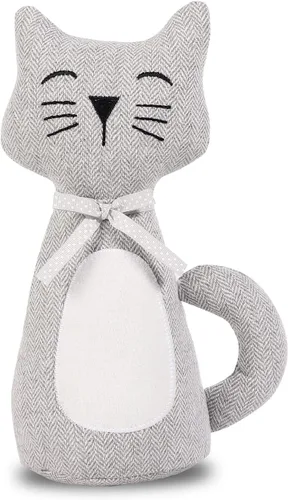 Lindo Tope Decorativo para Puerta para Piso de Casa y Oficina, Topes de Puerta de Tela con Animales Ponderados, Protectores de Pared Pesados, Gato