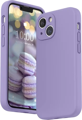 Miniatura 11 de SURPHY Funda compatible con iPhone 13 Mini con protector de pantalla, (protección de cámara y forro de microfibra suave), funda de silicona líquida