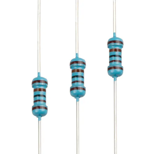 Miniatura 42 de 100pcs 1 ohm Resistor 1/4w (0.25 W) Resistencia fija de película metálica de tolerancia ±1%, múltiples valores de resistencia opcional
