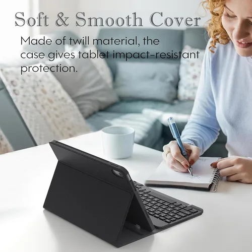 Miniatura 3 de Funda de teclado para iPad Pro de 12.9 pulgadas (modelo antiguo) 2015 1ª/2017 2ª generación - Teclado Bluetooth inalámbrico recargable, desmontable