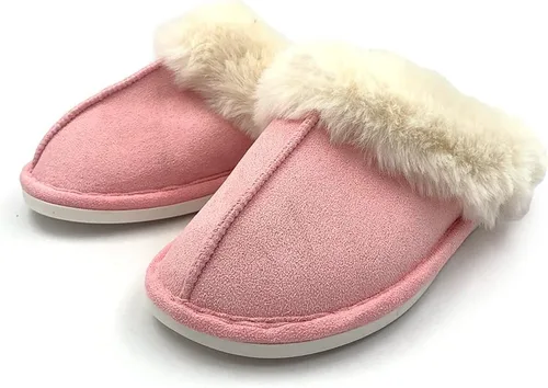 Miniatura 8 de Asverd - Pantuflas para mujer, con punta abierta, peludas, para el hogar