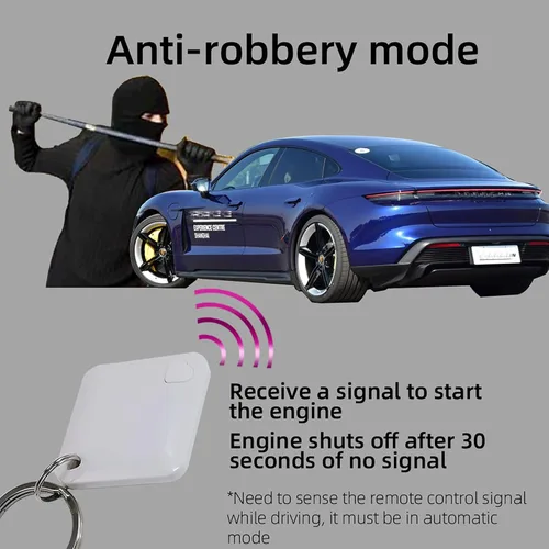 Miniatura 9 de CHADWICK Sistema de alarma antirrobo para inmovilizador de automóvil, bloqueo inalámbrico del motor M506, dispositivo antirrobo automático