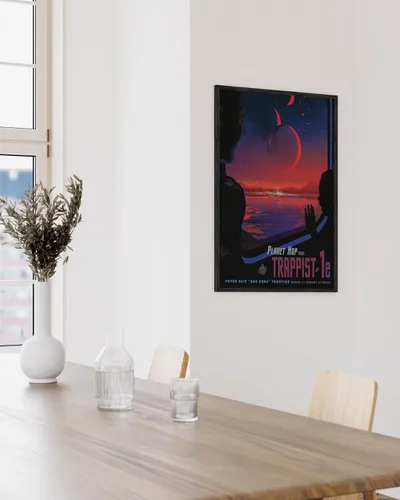 Miniatura 5 de HAUS AND HUES Póster de arte futurista, carteles espaciales, carteles de la NASA, arte retro de ciencia ficción, arte de pared espacial vintage