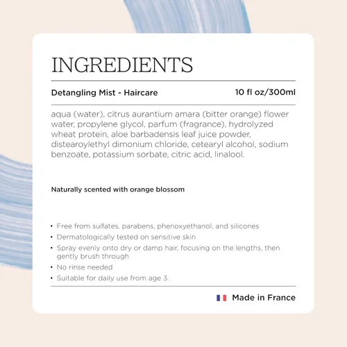 Miniatura 8 de MINOIS PARIS - Espray desenredante de 10.14 fl Spray para el cabello sin enjuague para niños y adultos 98% ingredientes naturales, fabricado