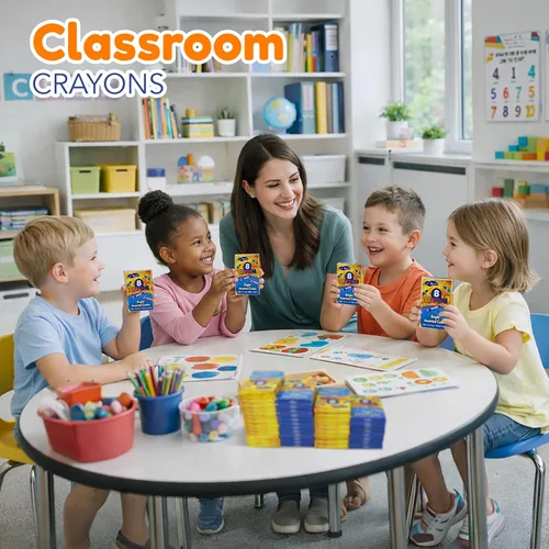 Miniatura 2 de 4E's Novelty 48 cajas de 8 paquetes de crayones a granel para niños, crayones para el aula, suministros para profesores, suministros escolares
