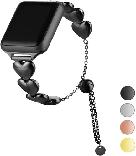 Compatible con Apple Watch Band para mujer y hombre de 1.614 in 1.575 in 1.496 in 1.732 in 1.772 in 1.654 in Ultra 1.929 in, pulsera de metal de