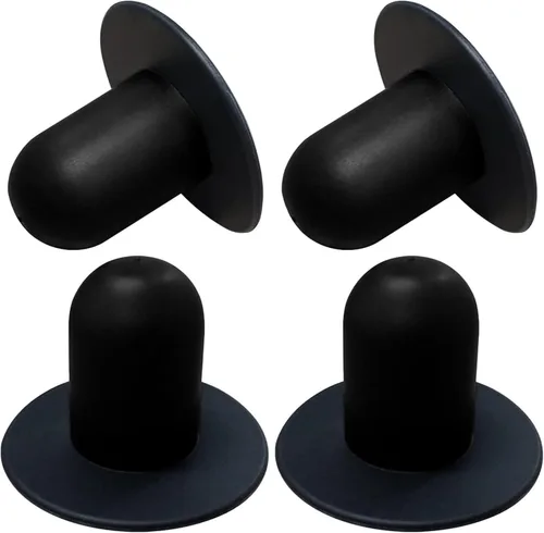 4 PCS Tapones de Agujero de Colador de Bomba de Piscina de Repuesto para Piscinas Bestway e Intex Tapón de Piscina Elevada Tapón de Pared (Negro)