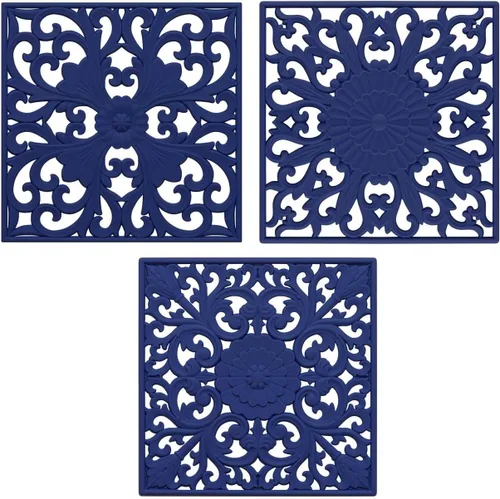 Miniatura 9 de Salvamanteles de silicona para platos calientes, mesa, encimera, antideslizantes, resistentes al calor, salvamanteles modernos para tetera