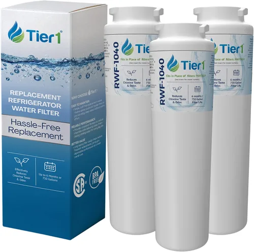 Miniatura 11 de Tier1 Filtro de agua para refrigerador RWF1040 UKF8001 Reemplazo para Whirlpool EDR4RXD1, Maytag 4396395, rwf0900a, fl-rf07, fmm-2 Hasta 6 meses