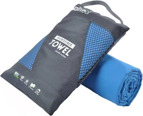 Miniatura 22 de Toalla de microfibra Rainleaf perfecta para viajes y gimnasio y camping. Secado rápido - Super absorbente - Ultra compacta - Liviana. Adecuada