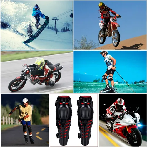 Miniatura 2 de Rodilleras, Motocicleta Rodilla Protectora Rodilla Espinilleras, Ajustable Manga Larga Pierna Antideslizante Protector Rodilleras Motocicleta