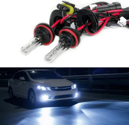 Miniatura 8 de Bombillas HID de xenón H1 AC de 35 W superbrillantes, lámpara de repuesto para faros delanteros, 10000 K, azul profundo, paquete de 2