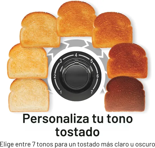 Miniatura 4 de Proctor Silex Tostadora de 4 Rebanadas con Ranuras Extra Anchas para Bagels, Paredes Frías al Tacto, Selector de Tono con 7 Niveles de Tostado