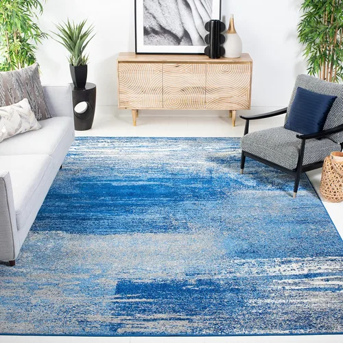 Miniatura 41 de SAFAVIEH, colección Adirondack - Alfombra de 6 x 9 pies, plateada/multicolor, abstracta, moderna, no desprende pelo, de fácil cuidado, para zonas