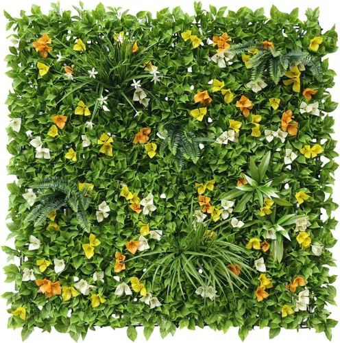 Miniatura 20 de Windscreen4less 1 panel artificial de boj de 40 x 40 pulgadas, decoración de pared verde hierba sintética para decoración de interiores y Panel 3D