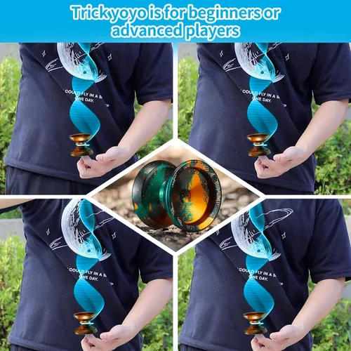 Miniatura 3 de Yoyo R8 Responsive Yoyo para principiantes, Yoyos profesionales no responsivos para adultos Pro Yoyos de trucos de metal con kit de rodamientos Yo
