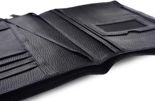 Miniatura 5 de Funda para planificador de cuero genuino A5 Organizador personal, compatible con cuadernos planificadores A5 de tamaño Stalogy Hobonichi (Negro)