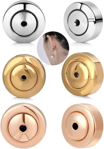 Miniatura 9 de Reemplazos de Parte Trasera de Pendientes, 4 Piezas de Parte Trasera de Pendientes para Tachuelas, Pendientes de Diamante, Parte Trasera