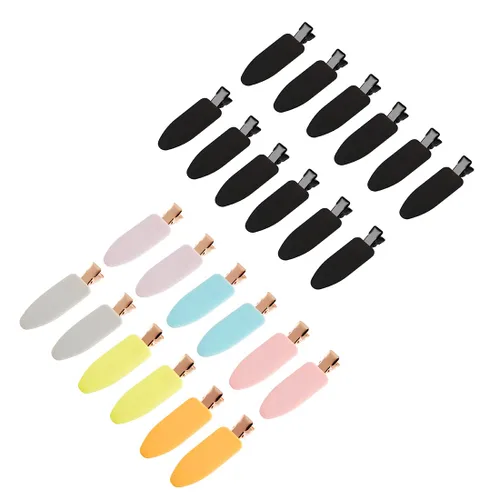Miniatura 9 de 12 piezas de pinzas para el cabello suaves, pinzas planas para peinar el cabello 12 unidades (animal)..