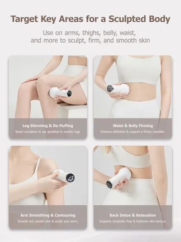 Miniatura 4 de DiDEER Masajeador de Drenaje Linfático y Herramienta de Masaje Anticelulítico, para Piernas, Brazos y Abdomen, Cuerpo, Ayuda a Reducir Estrías