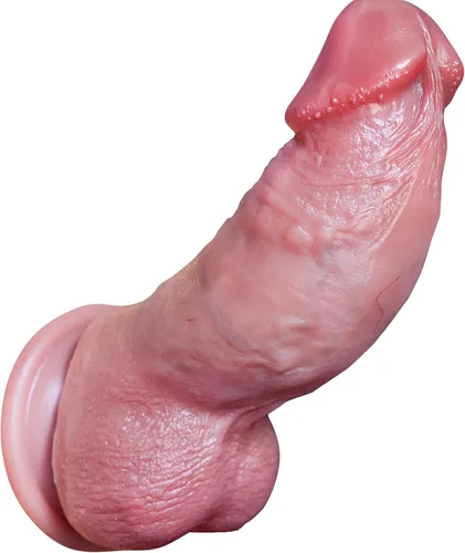 Miniatura 7 de Reproduction Consoladores gruesos realistas hechos a mano de 8.77 pulgadas, pene falso de silicona suave con fuerte ventosa, juguetes sexuales