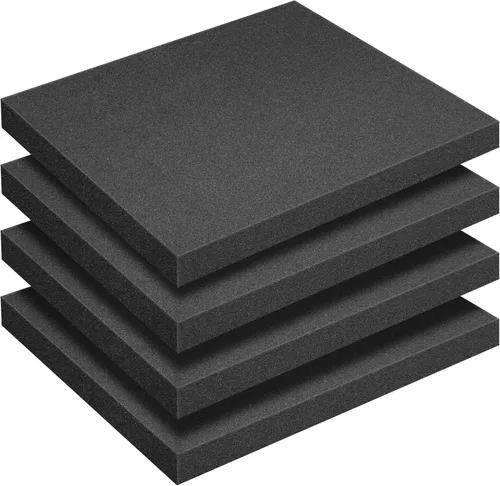 Miniatura 9 de 6 hojas de espuma de poliuretano, 16 x 12 x 1.5 pulgadas, insertos de espuma cortables para estuches, almohadillas de espuma de embalaje para caja